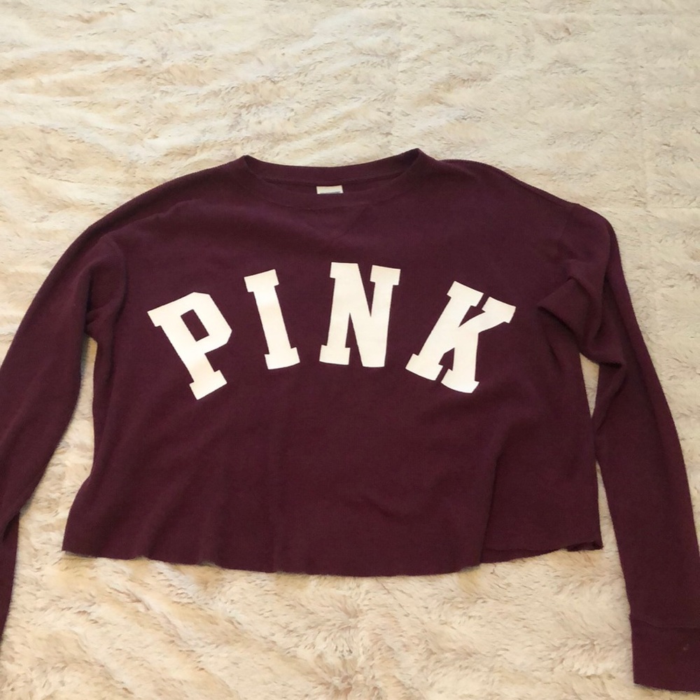Pink long sleeve(crop top)